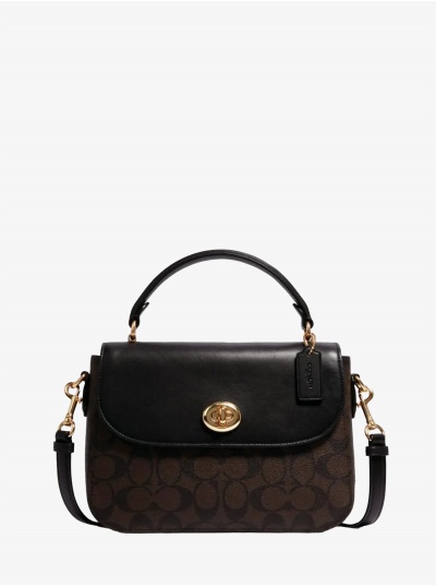 Сумка COACH Marlie Top Handle Satchel C1765 In Signature Canvas Small